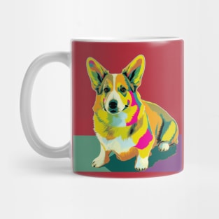 Welsh Corgi Pop Art Style Mug